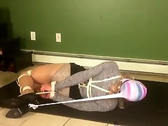Tranny Bound and Panty-Hooded
