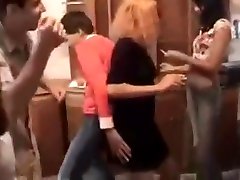Drunk russian students having forced fuck strangled at a party