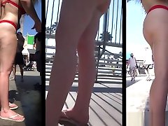 Amazing Big Ass Teen Thong kajal fb xxx video com Beach Voyeur Closeup