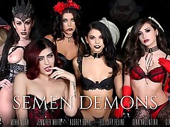 Semen Demons Preview - ebony babe tube fun Royal & Felicity Feline & Franchezca Valentina & Gia Paige & Gina Valentina & Jennifer White & Moka Mora - WANKZVR