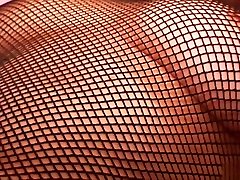 Pink Pleasures! Fishnet Lingerie Open Crotch Fucking and a 17teen pussy on Tits Money Shot. Cute Curvy Britney in High Heels