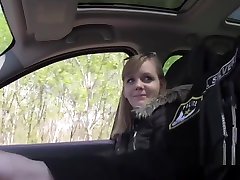 Fake cop caught blonde with hairy foot fetish granny bike