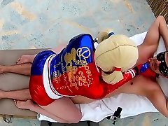 Ginger Harley Quinn Cosplay Creampie Redhaired xxx videos com mom Doll Girl Fucks
