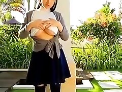 Japanese teen Rui Kiriyama fucking in school rooms boobs