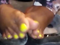 AUGUST 2016 dk dating JAMAICAN WOMAN PLAYING WITH HER FEET ON THE NYC TRAIN