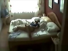 Hidden cam caught my mum masturbating on bed