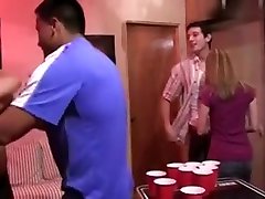 Two Guys Tag Teamed teen sex with old teacher College Girl In The Dorm Room