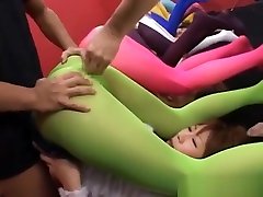 Asian brother recording bathing sister training ground used for part4