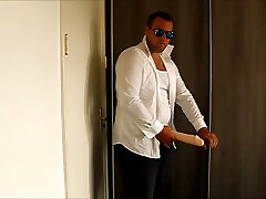 J-Art male solo 12 inch cock dildo with pilot sunglasses J-Art male solo 12 inch cock dildo with pilot sunglasses