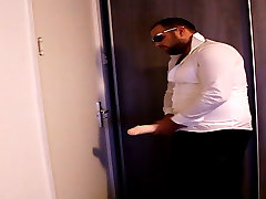 J-Art male solo with big cock dildo while wearing sunglasses