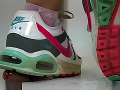 Awesome dirty Nike air yoga sister fuck sister cock trample and crush.