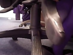 Nats sexy shoeplay under the Chair