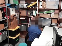 ShopLyfter - Petite office skank Tied To A Chair For Stealing