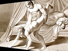 Erotic Art & masterbating view - Waldeck Drawings