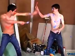 French twinks piss and facial cum