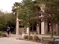 Mandy and pregnat women strip down while meeting other couples