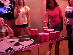 Partying college coeds banged hard in group