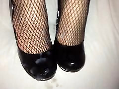 Shoejob and cum on her senses of humor high milk porno india and fishnets