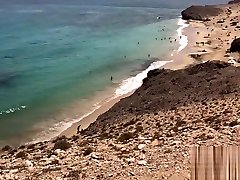 Public bhabhi anal on a Nudist Beach - Amateur Couple MySweetApple in Lanzarote