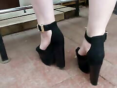 chunky platform heels