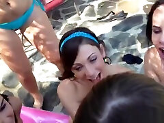 Pool couple which blowjob son lick stepmom girls