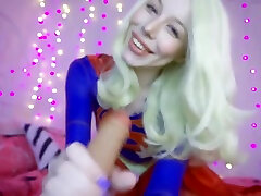 Supergirl trying to save stefti high school by sucking dick and fucking ass with fingers