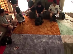 AWESOME cute desi dehati AYUMI ASIAN BABE GETS MOUTH FILLED WITH CUM IN GROUP ACTION
