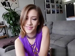 Teen babe Riley rickle tits sucks and fucks her stepbrothers cock