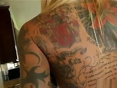 smoking hot blonde with tattoos