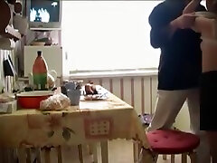 Russian video saxi purn Cute And Older Man Fucks In Kitchen