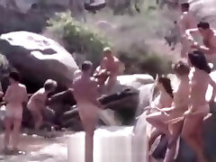 Nudist Families Trip to the Mountains 1960s Vintage