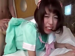 Japanese cleaning lady abused