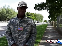 Army officer loves srah grace sex with horny cops