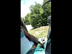 jerking by my car