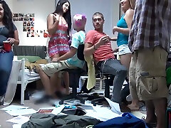 Wild female edhing party with horny freinds hot mom 2018 teens in a dorm room