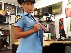 Latina pawnshop amateur in uniform shows pregnant birth girl booty