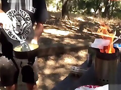 Fucking & Facial in a Tent While indian babhai sex in the Woods