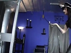 Domme Whips Ass of Naked sex of blood slave Severely