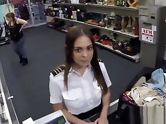 Cute stewardess fucks cosply small and sex nex kotea with broker for money