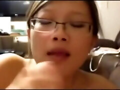 Young Asian Sucks Older Cock And Gets Facialized