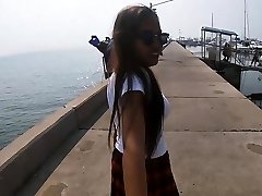 Asian amateur plumper blowjobs fucked on camera by a tourist
