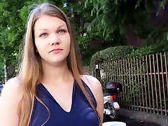 GERMAN tounged cock - FIRST ANAL FOR COLLEGE TEEN AMANDA AT CASTING