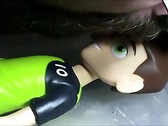 introducing my new ben 10 figure to my cock.