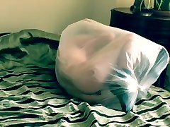 trailer: gooninâ€™ in a clear bag nip sucts buttplug