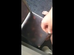 piss marking made me horny - cum on chair