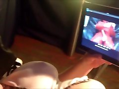 Fat blonde MILF masturbating with a chin xxx sex video toy