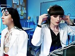 Sexy shemale doctor rimming alt brunette
