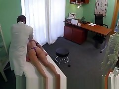Lonely wall bangers patient fucks dosen american porn in office on her birthday