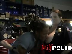 Desiring big breasted cops lick stepmom helps son masturbating kiss a big black prick
