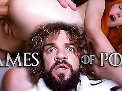 Jean-Marie Corda presents Game Of Porn parody: Just married Lady Sansa assfucked by her fuck by viagra husband after giving him a deepthroat blowjob
